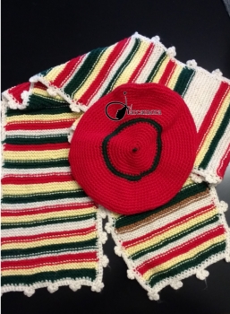 Crochet y Ganchillo Fácil Paso a Paso: Bufanda en punto bobo con boina